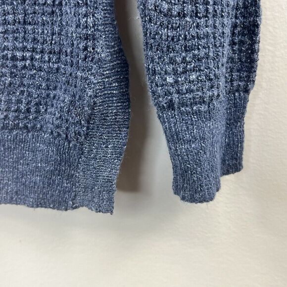 J. Crew Size Blue Linen Blend Knit Sweater Size S Lightweight Summer - Picture 5 of 9